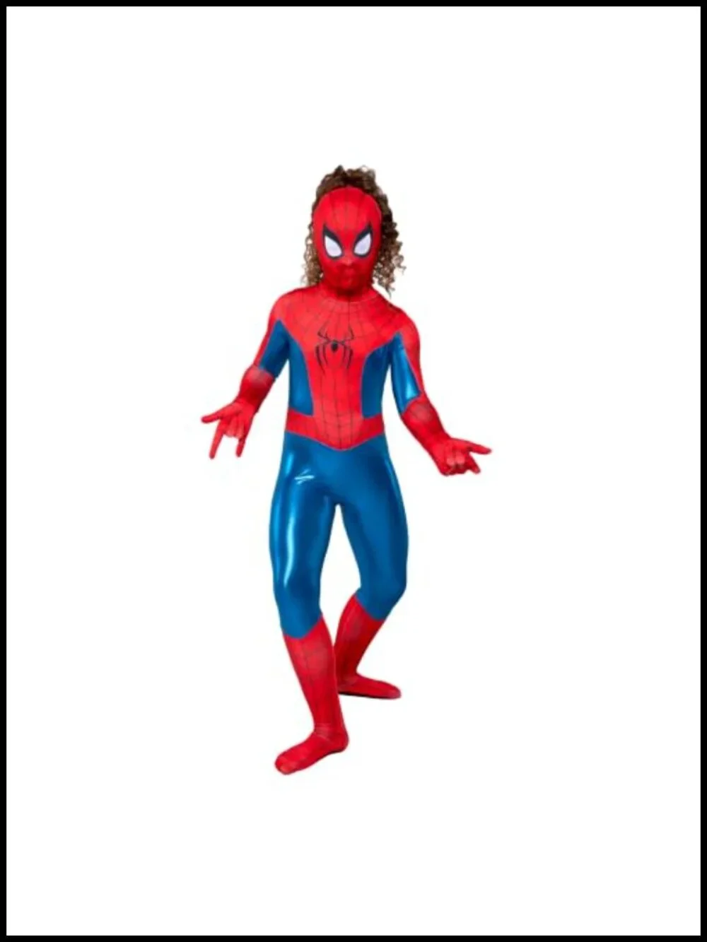 Spider-Man Girl Zentai Halloween Costume Jumpsuit with Detachable Mask
